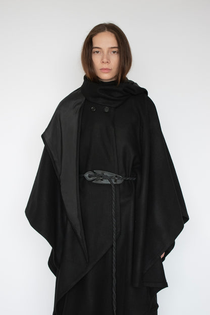 THANA CAPE in BLACK