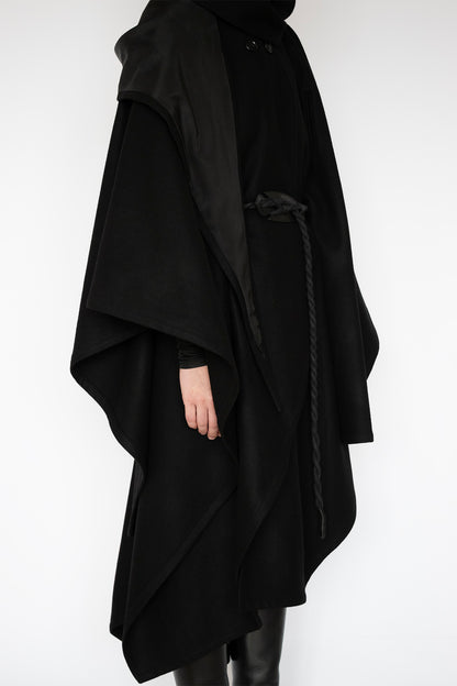 THANA CAPE in BLACK