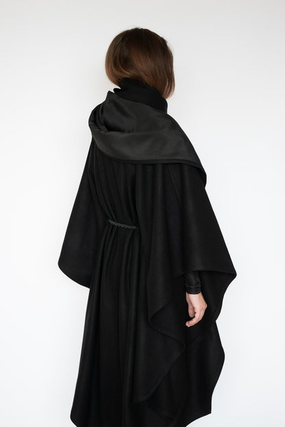 THANA CAPE in BLACK