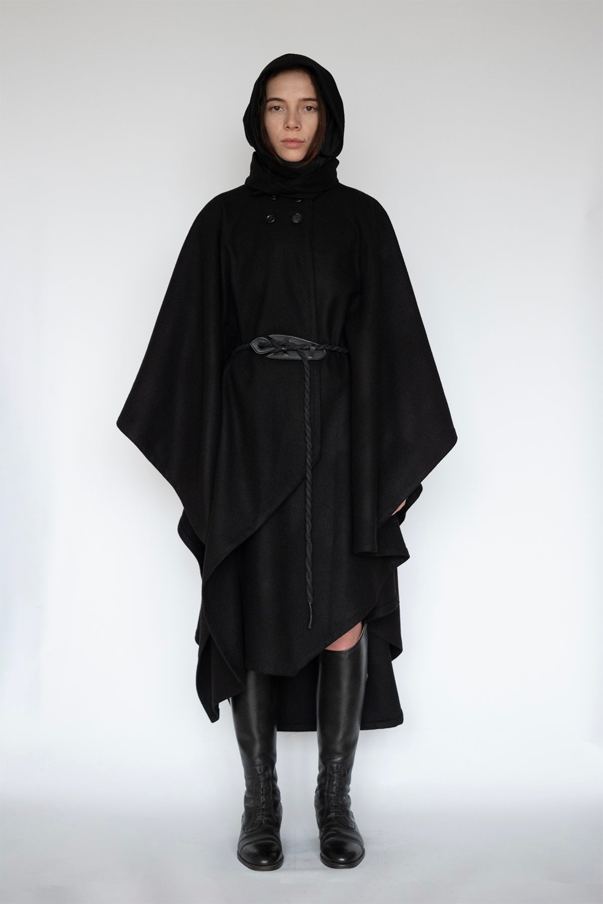 THANA CAPE in BLACK