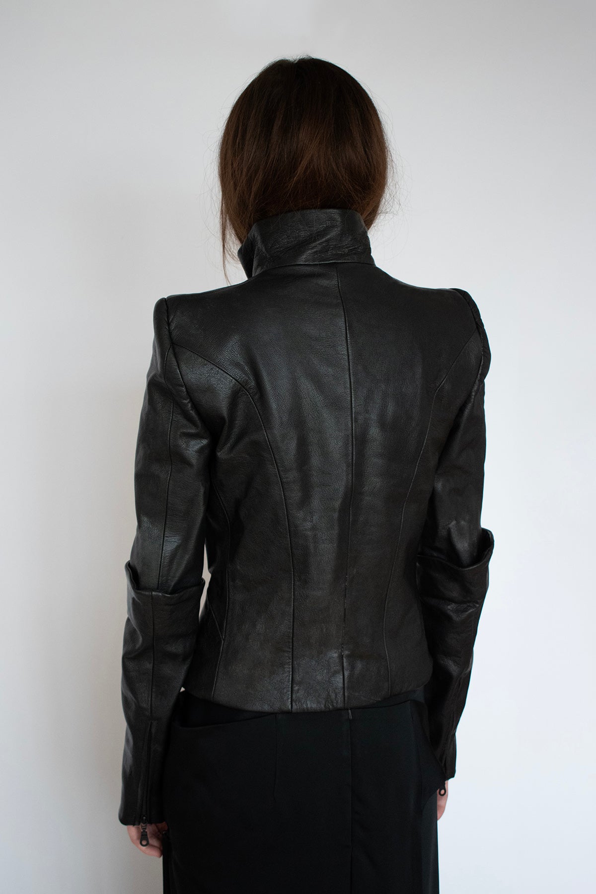 LEATHER JACKET in BLACK