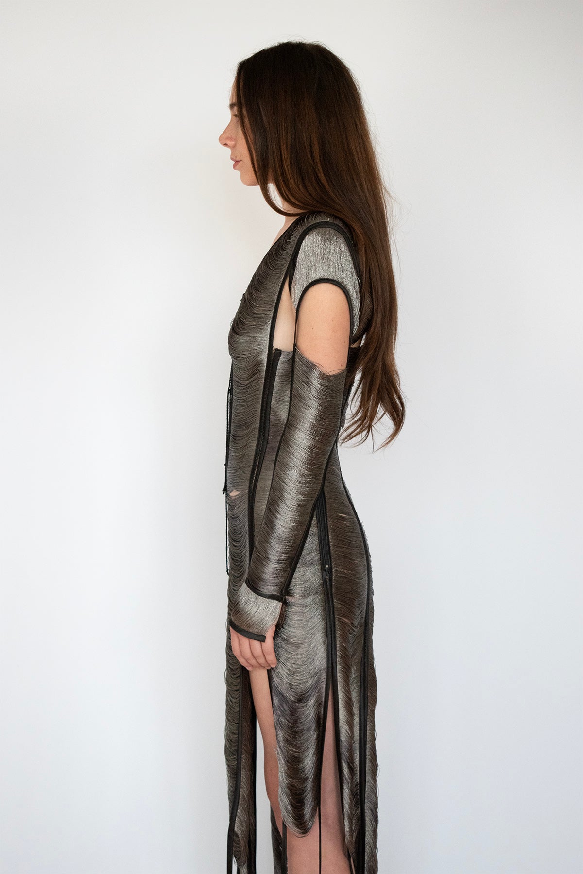 OLGA DRESS in SLATE