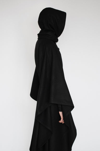 THANA CAPE in BLACK